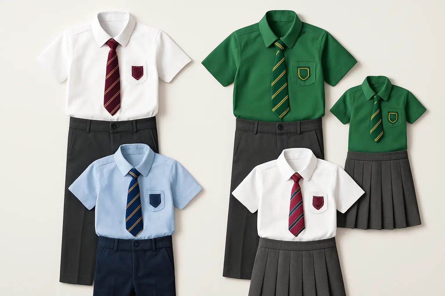 Variety of school uniforms available