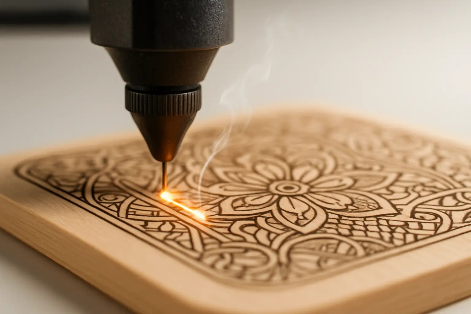 Laser Engraving Closeup