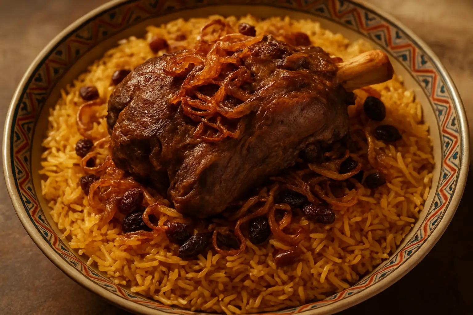 Slow-Cooked Lamb Machboos